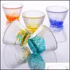 Te koppar Heatresistant Glass Teacup Japanese Kung Fu Drinkware 25 ml 35 ml 40 ml Creativ Cup Drop Delivery Home Garden Kök