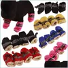 Vêtements pour chiens Chaussures antidérapantes pour chiots Softsoled Pet Imperméable Petits Prewalkers Produits souples Fournitures Soins des pattes Drop Delivery Home Garden Dhitz