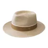 Breda randen hattar hink designer naturlig panama mjukformad halm hatt sommar kvinnamen strand sol mössa uv skydd fedora födelsedagspresent 230330