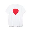 Designer Herren Plays T-Shirt Red Heart Shirt Männer Frauen Paar heiße Top-Kleidung Rundhalsausschnitt Kurzarm Designer-Shirt Baumwolle Hip-Hop-Mode kausale Kleidung