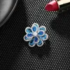 Broches 1 pc Volledig gejaagde CZ Flower luxe prachtige plantaardige reversspelden puit-coat trouwjurk suite accessoires