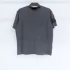 Lettre broderie patch logo t-shirts décontracté coton hommes t-shirts extérieurs mâles tops taille m-xxl