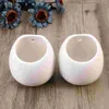 Vases Hanging Planter Wall Pots Succulent Ceramic Flower Pot Indoor Vase Flowerpot Air Mini Planters Decor Bowl Container Rack