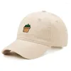Caps de bola Capace de beisebol unissex de algodão Mulheres envasando plantas verdes bordando chapéu de pai de alta qualidade para homens por atacado ajustável