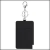 Party Favor SubliMation KeyChain Wallet Holder Sundries Pu Leather ID Badge Card Holders Blocking Pocket For Offices School Driver L DHYV8