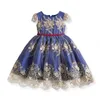 Vestidos meninas garotas meninas fofas de bordados miçangas princesas vestido para crianças pequenas crianças festas de aniversário vestidos infantil roupas casuais roupas