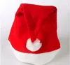 Christmas Decorations 1000pcs Supplies Cap Thick Ultra Soft Plush Santa Claus Holiday Hat 30 40cm Caus