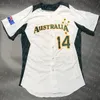 2013 Team Australia Baseball Jersey Robbie Glendinning Alex Hall Tim Kennelly Robbie Perkins Rixon Wingrove Darryl George Ulrich Bojarski Aaron Whitefield Wade