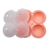 6 Grid Ice Ball Mold Bar Tools Summer Party Silicone Ice Cube Maker con coperchio e imbuto Cubetto di ghiaccio riutilizzabile per cocktail di whisky