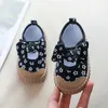 Athletic Outdoor Pretty Flowers Printed kids sneakers for girls Comfortable Baby Girl Canvas Shoes Flat Heel Kids tenis Shoes with Bowtie F02154 W0329