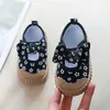 Athletic Outdoor Pretty Flowers Printed kids sneakers for girls Comfortable Baby Girl Canvas Shoes Flat Heel Kids tenis Shoes with Bowtie F02154 W0329