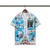 Camisas con estampado bordado para hombre, pantalones informales con botones, camisa hawaiana de manga corta, trajes, pantalones cortos de playa de verano de diseñador