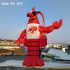 Homard gonflable énorme de 4m/5m/6mH avec le modèle fait sur commande de personnage de dessin animé de Logo pour la publicité et le Festival de Restaurant d'écrevisses