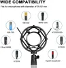 Arm Scissor Microphone Stand Double Layered Screen Pop Filter Heavy Duty Mic Boom Scissor Arm Stands,Broadcasting and Recording