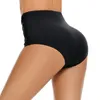 Women's Swimwear High Waist Bikini Bottoms Women Swimsuits Panties Ladies Summer Fashion Solid Swim Shorts Plus Size