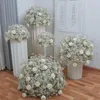 装飾花40cm-80cm白い赤ちゃん呼吸結婚式の装飾用ジプソフィラパーティーアレンジメントテーブルセンターピースのための人工花玉