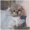 Dog Apparel Luxury Designer Pet Supplies Lace Breathable Teddy Cat Legs Wear Clothes Xxsxssmlxlxxl Drop Delivery Home Garden Dhxsr