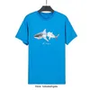 PA Designer Mens T Shirts Angel Women's Shark Letter Print Bomull