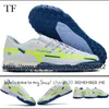 Enviar con bolsa Botas de fútbol de calidad para fútbol React Phantom GT2 Pro TF Turf IC Indoor Low Version Cleats para hombre Cuero suave Cómodo Entrenamiento Zapatos de fútbol EE. UU. 6.5-12