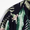Men's Casual Shirts Men'S Cotton Polyester Summer Short Sleeve Shirt Tropical Pattern Breathable Hawaiian Beach Male Shirts Casual Blouse For Men W0328