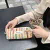 Cosmetic Bags Cases 1PC Contrast Color Travel Bag Sundries Storage Organizer Cute Portable Clutch Ladies Make Up Pencil Case 230329