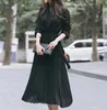 Повседневные платья элегантные шифоновые платья с длинным рукавом женский пояс