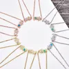Charmarmband kamaf 4 färg flickor smycken koppar inlay zircon opal justerbar spänne armband hög kvalitet
