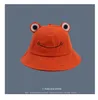 HBP Wide Brim Chapeaux coton femelle parent-enfant mignon grenouille pêchetman bucket coréen sauvage soleil extérieur petit bassin pliable frais P230327