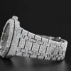 Zegarek na rękę Hip Hop Blingbling Watch Round Cut All Diake Dostosuj ręcznie robione mrożone zegarki dla męskiej Cz Diamond zegarek