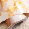 Autocollants muraux imperméable à l'eau épais papier peint en PVC auto-adhésif Peel Stick granit effet marbre papier à rouler