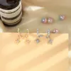 Ohrstecker Hohe Qualität Mode Niedlich Gold/Silber Farbe Stern Ohrring Für Frauen Handgemachte Koreanische Charmante Datum Geschenk Schmuck