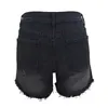 Women's Jeans Summer 2023 Clothing Girls Pants Streetwear High Waist Denim Shorts Casual Multi Button Tassel Loose Blueblack Jean 230330