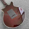 BM01 Brian May Signature النبيذ الأحمر الغيتار الكهربائي الأسود Pickguard Tremolo Bridge Whammy Bar ، التقاطات الكروم الكورية ، شحن مجاني