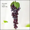 Autres fournitures de fête festives Favors Grapes de fruits artificiels Simation Simation Plastic Decorative For Kitchen Pub Home Cabinet Orna Dhmeh