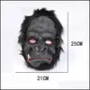 Maschere per feste Maschera per orangutan Halloween Scimmia spaventosa Horror Sile Cosplay Piede Costume Fornitura Consegna a domicilio Forniture festive per giardino Dhgmf