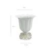 Vaser vintage metall blomma vas bord mittpieces ljusstakar jubileum bröllop fest dekoration hängande ornament tillbehör