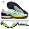 Skicka med väskekvalitet Soccer Football Boots React Phantom GT2 Pro TF Turf IC inomhus låg version Cleats för Mens Soft Leather Bekväm träning Soccer Shoes US 6.5-12
