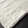Survêtements pour hommes Blanc Coton Lin Costume Manteau Hommes Printemps Été Pure Color Slim Casual Business Mince Mens Blazer Veste Confortable Respirant W0329