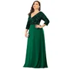 Plus size jurken voor vrouwen 2023 Elegant pailletten chiffon avond feestjurk mode maxi formele bruiloft luxe cocktailvestidos