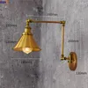 Wall Lamps IWHD Golden Retro LED Lamp Vintage Wandlamp Swing Long Arm Lights For Home Lighting Industrial Sconce Arandela