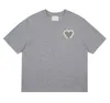 T-shirts d'été pour hommes T-shirts de créateurs à manches courtes Amis Crewneck Hip Hop Embrodiery Tee Loose Heart Top Jk2w