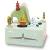 Dekorative Figuren Holzspielzeug Music Box Geburtstag Mädchen wechselner Freundin Lautsprecher Gegenstände Regalos de Navidad Weihnachtsgeschenke DL60MB