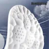 Shoe Parts Accessories 4D Orthopedic Sport Insoles Soft Breathable Highelasticity Shock Absorption Running Pad For Men Women Latex Massage Insole 230330