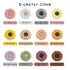 Baby Teethers Toys Kovict Silicone Pärlor 310st mini Flowers Chrysanthemum Clips DIY PACIFIER CHEAN CARE Products Accessories 230329
