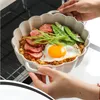 Kommen Japanse chrysanthemum dubbele oor noedel kom huishoudelijk bewijs groot formaat soep keramische ramen keuken fruit