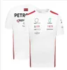 Camiseta de corrida F1 Fórmula 1 de verão com gola redonda e personalização do mesmo estilo