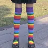 Vrouwensokken Harajuku Kousen Japanse elegante gestreepte Shengrenmei Studenten Koreaanse ins trend lange buis over knie mooie been kous