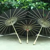 Parasol 56 cm/82 cm czarno -biały parasol taniec parasolowy papier olejowy parasol jedwabny tkaninę parasol złoto chiński parasol 230330