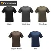 Herrspårsfall Idogear Tactical Shirt Short Sleeve Top Round Neck T-Shirt Fast Dry Airsoft Summer Outdoor Sports 3106 W0329