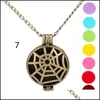 Diffuseurs D'huiles Essentielles Collier Diffuseur D'arôme Médaillons Ouverts Pendentif Par Médaillon D'huile Chaîne De 70 Cm Avec Coussinets De Feutre Drop Delivery Accueil Ga Dhehq